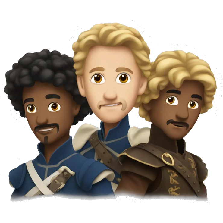the three musketeers emoji