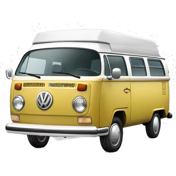 Oldtimer Volkswagen california emoji