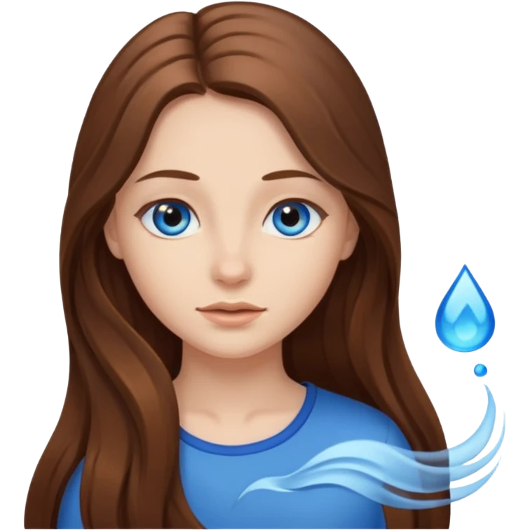 long hair image of a girl emoji