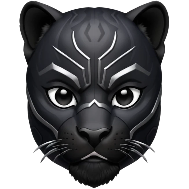 black panther face emoji