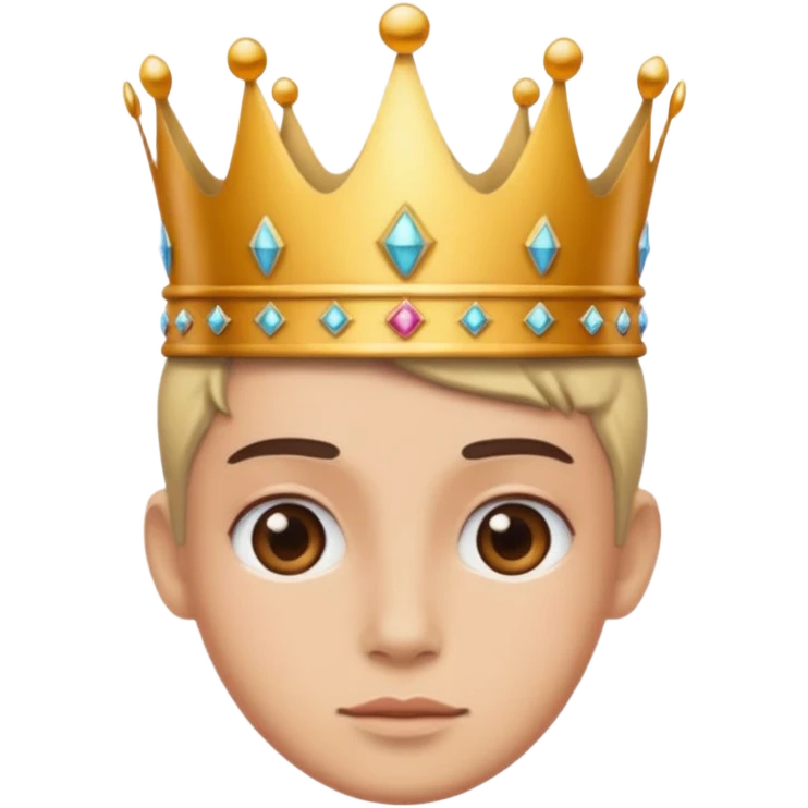 aggiungi una corona sulla testa emoji