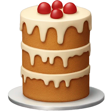 Beige cake emoji