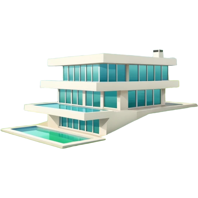 modern house on the hill, with a pool ON THE HILL WITH VIEW OF THE CITY emoji