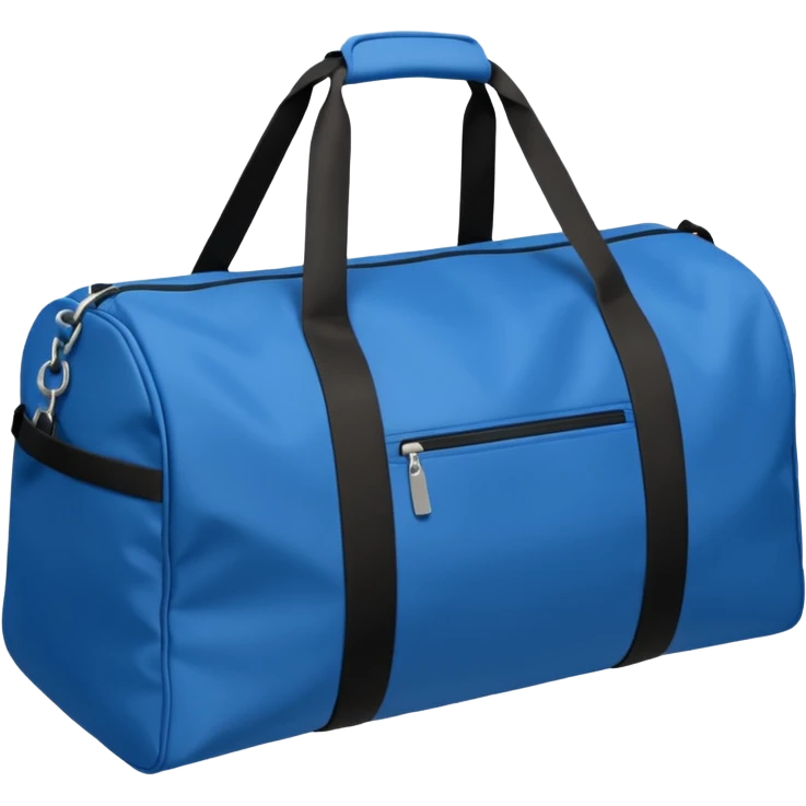 sac de sport bleu sans motif emoji