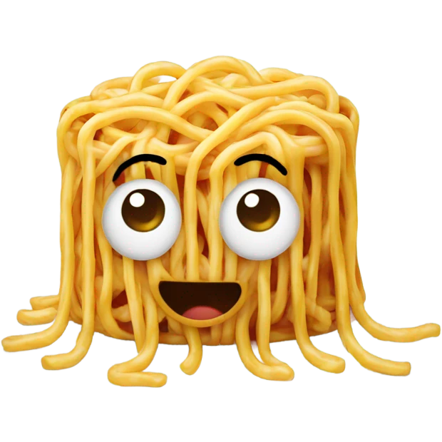 Spaghetti with cheese  emoji