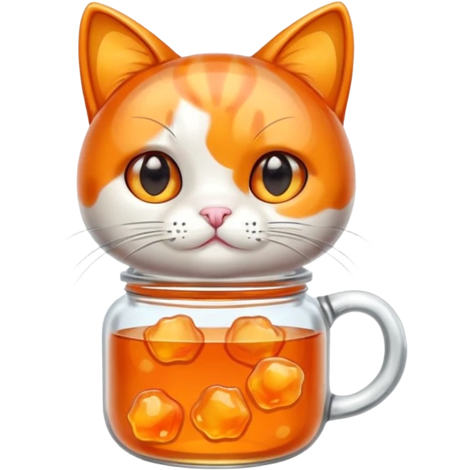 Jelly jar cat emoji