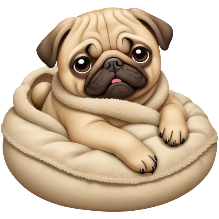 pug falling asleep  emoji