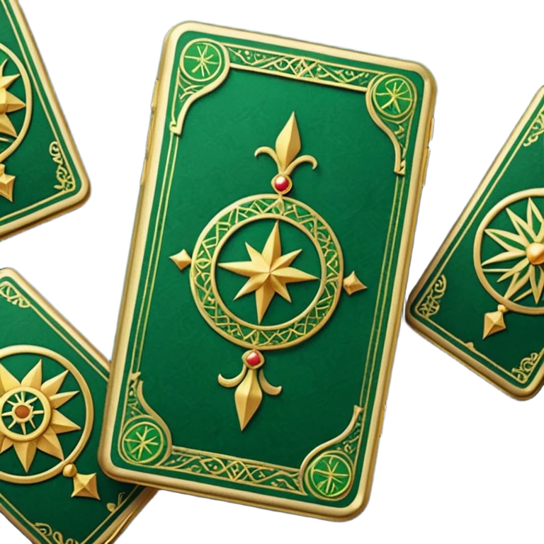 GREEN VALENTINES TAROT CARD DECK emoji