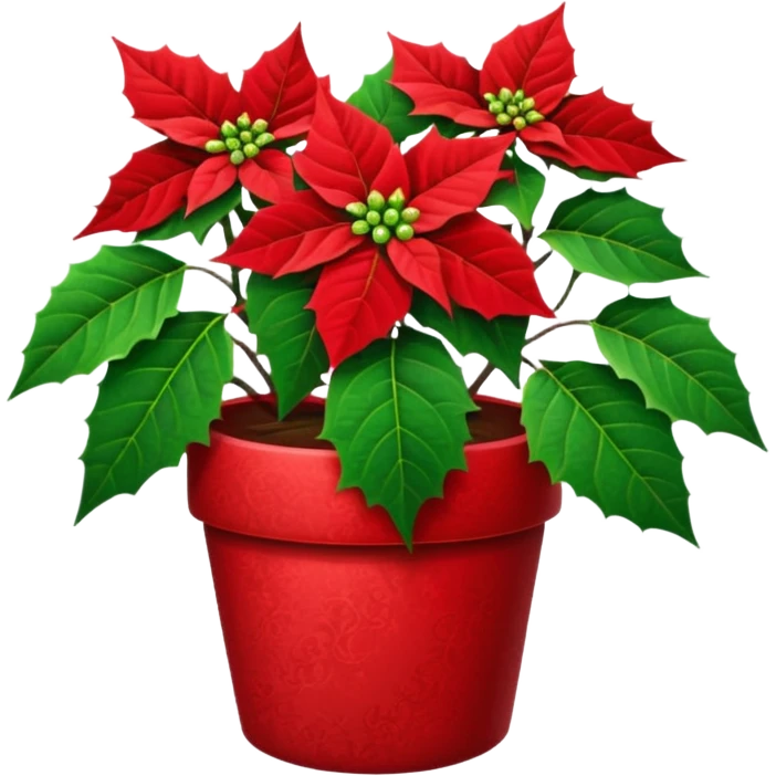 small christmas Poinsettia  emoji