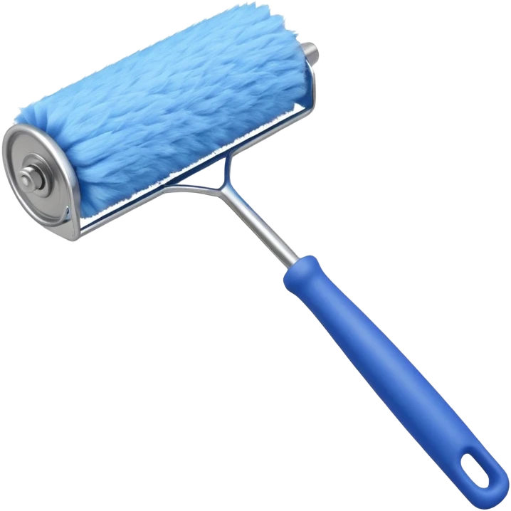 Small paint roller brush emoji