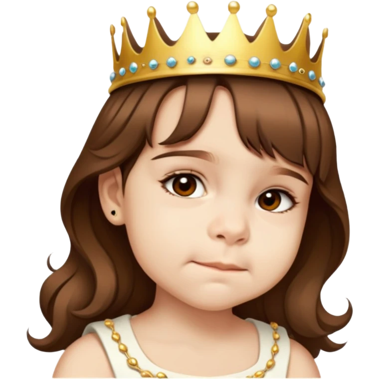 Wearing a crown emoji