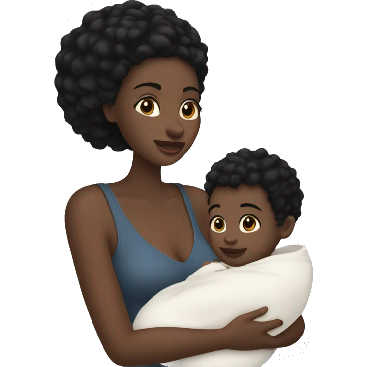 mom holding baby boy with white skin and black hair and white skin newborn boy baby white skin black hair emoji