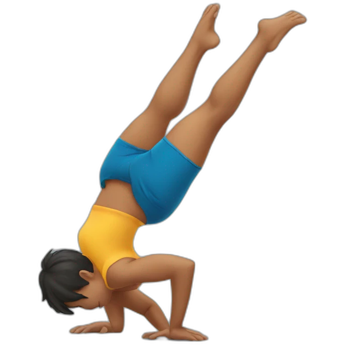 Handstand one hand emoji