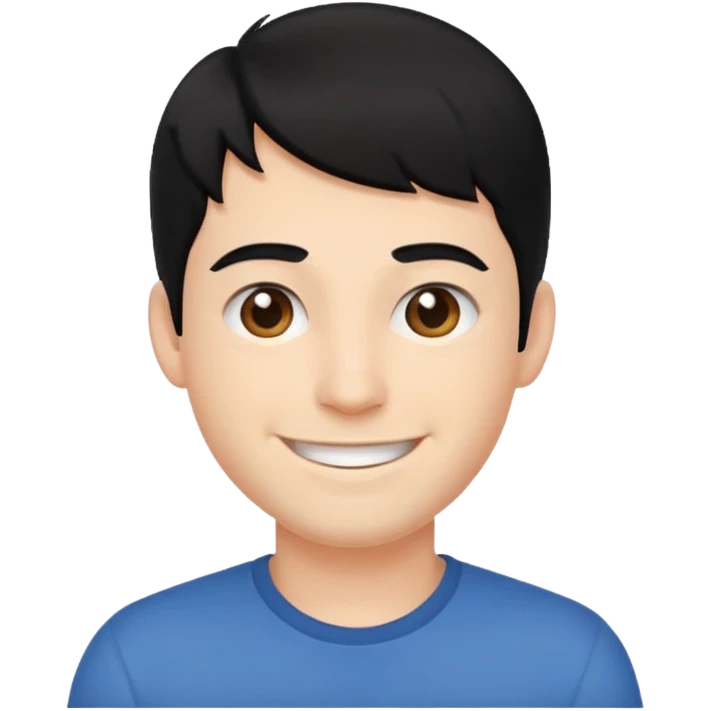 brother black hair emoji