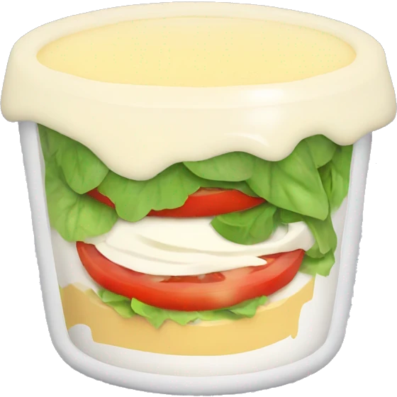 Salad with mayonnaise  emoji