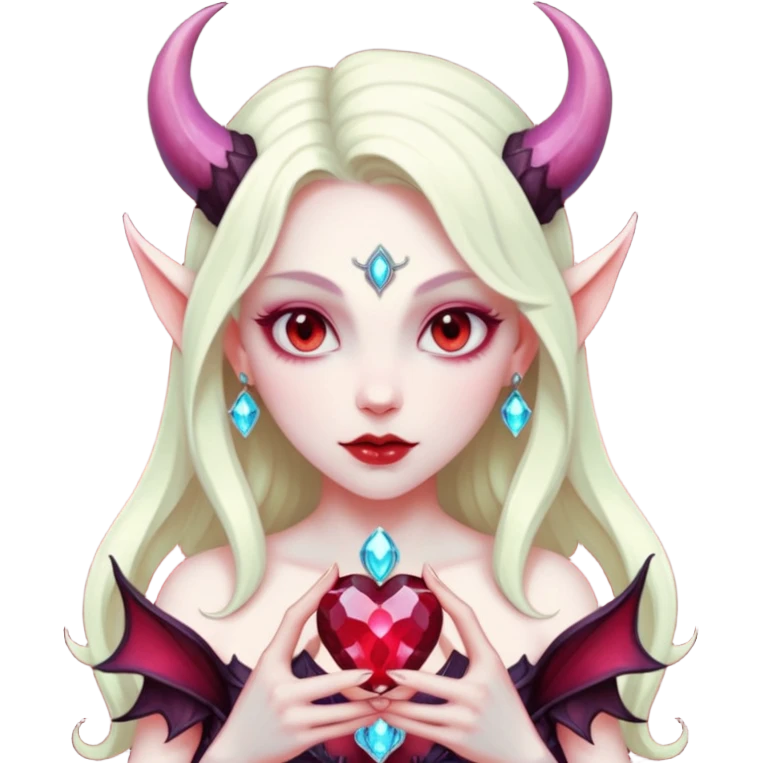 succubus crystal heart emoji