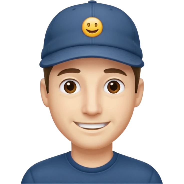 A man who look like hitler wearing cap without mustache  emoji