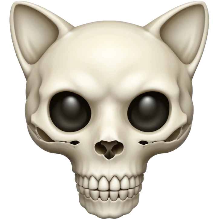Cat skull emoji