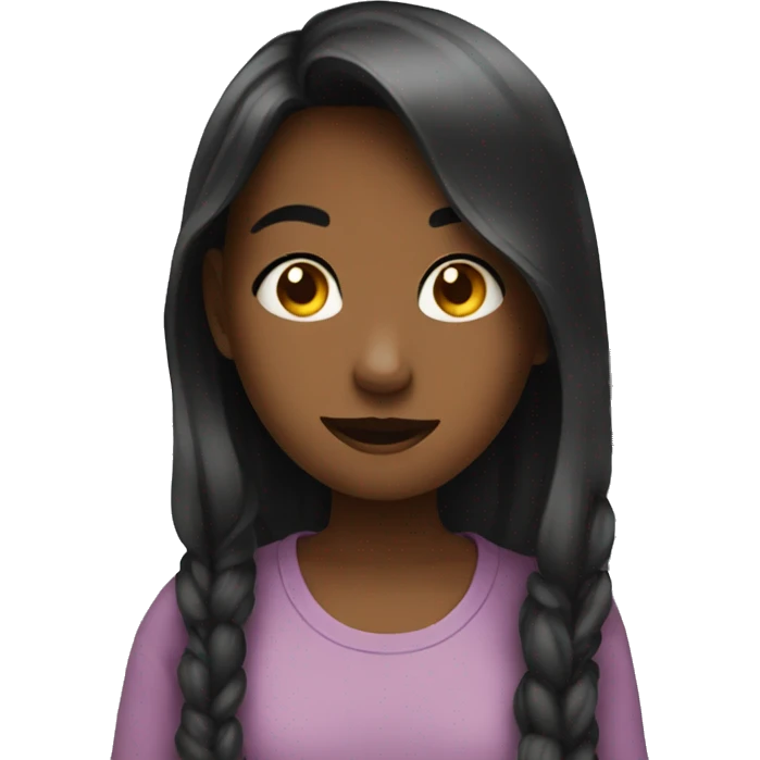 girl looking at photos emoji