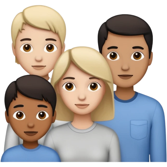 People. Linear minimalistic drawing without text emoji