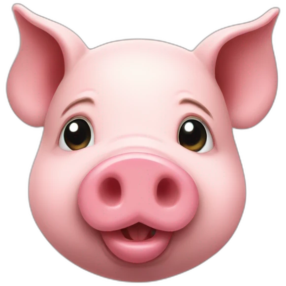 realistic pig emoji