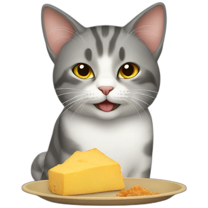 Cat eating emoji
