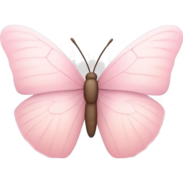 Soft Light pink butterfly emoji