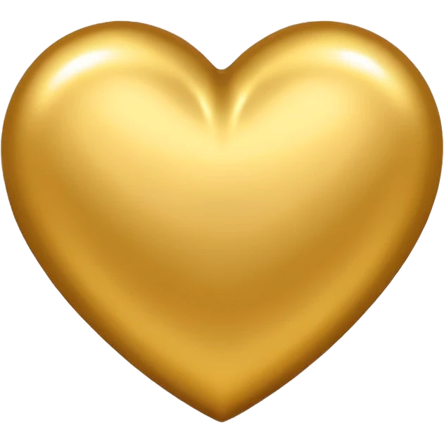 Golden heart emoji