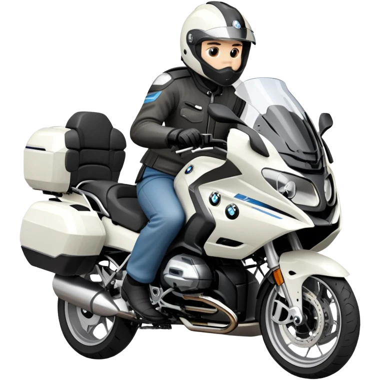 BMW R 1200 RT touring motorcycle with rider emoji