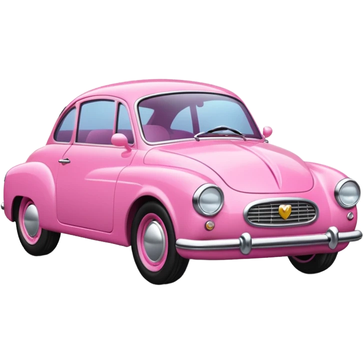 pink  car  emoji
