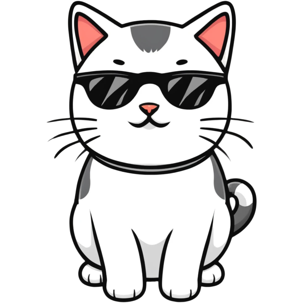 cat wearing sunglasses emoji