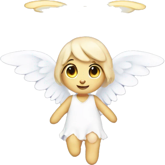 bunny as an angel emoji