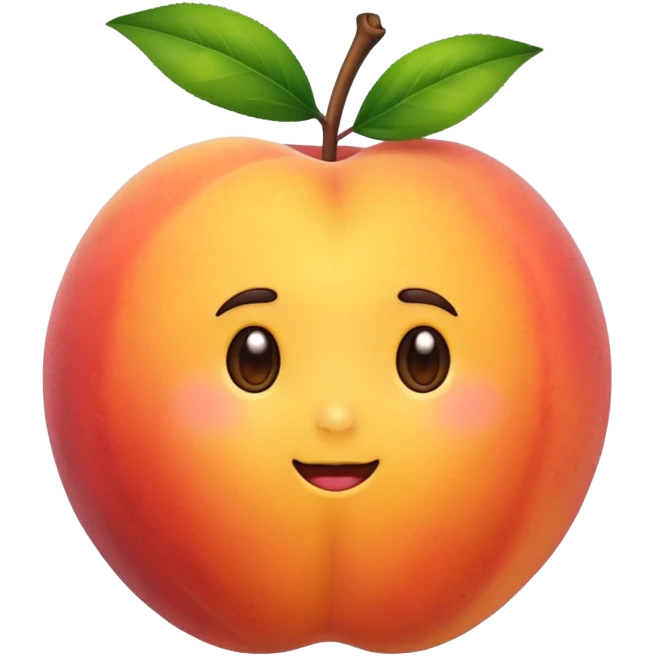 yellow peach emoji