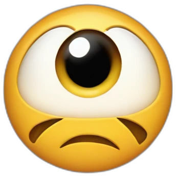 The letter c made from eyes emoji