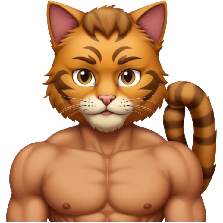 Half man half cat emoji