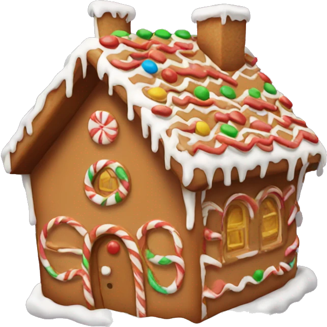 Gingerbread house emoji