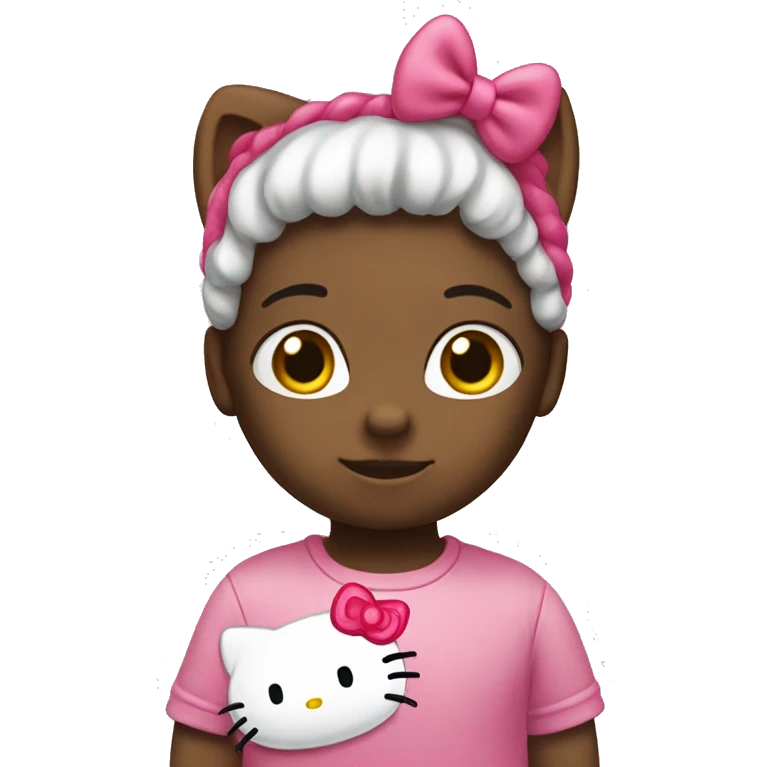 hello kitty side eyeing emoji