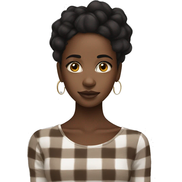 black girl with a lot of vitiligo on her face  emoji