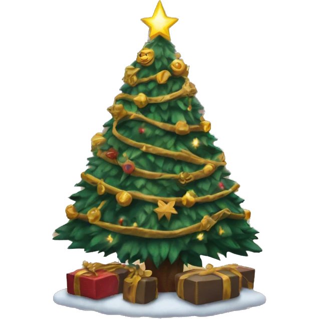Harry potter themed christmas tree emoji