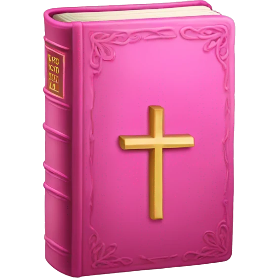 pink bible emoji