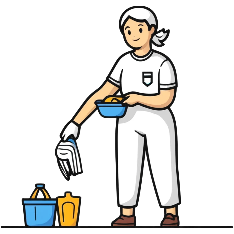 person volunteering, doing a good deed for community emoji