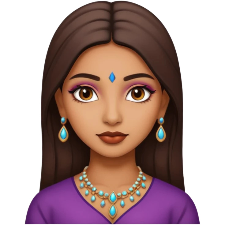 a pretty bratz indian girl emoji