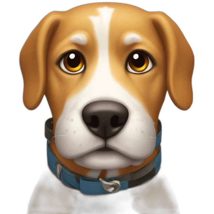 Chien rugbyman emoji
