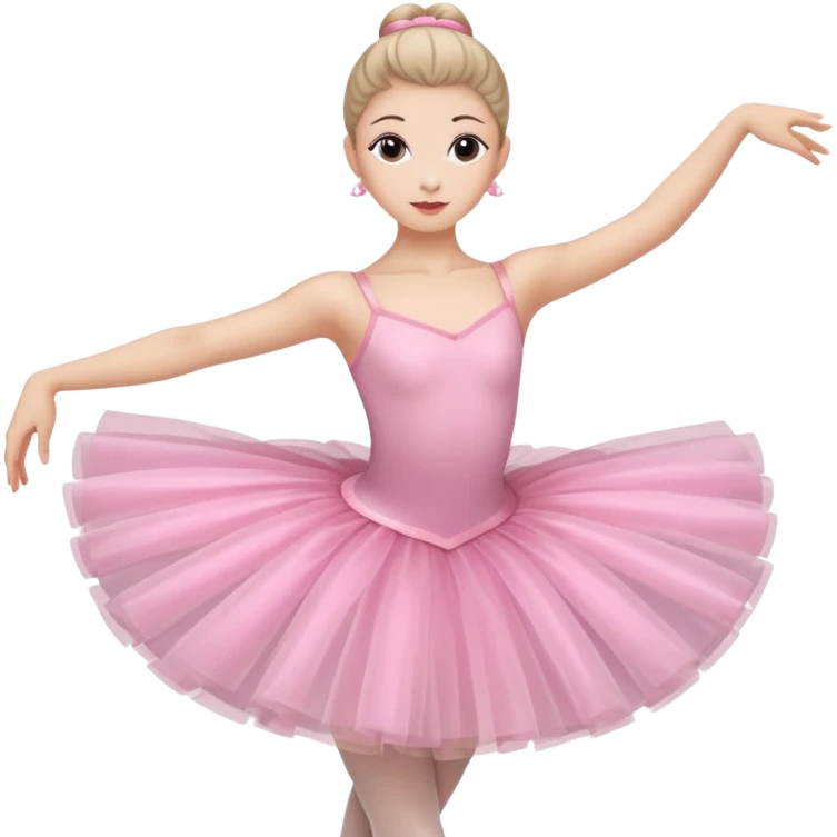 Ballet dancer, pink clothes emoji