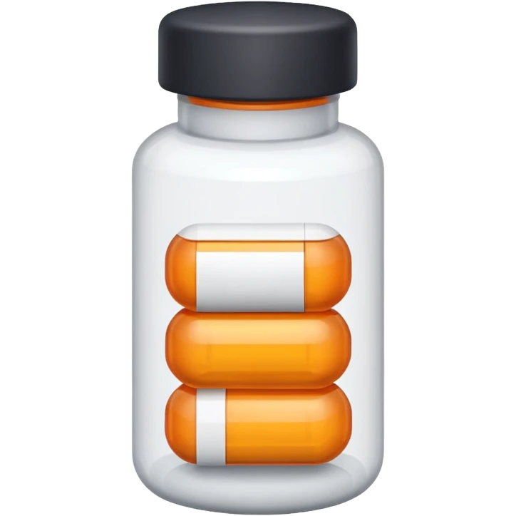 A pill bottle emoji. emoji