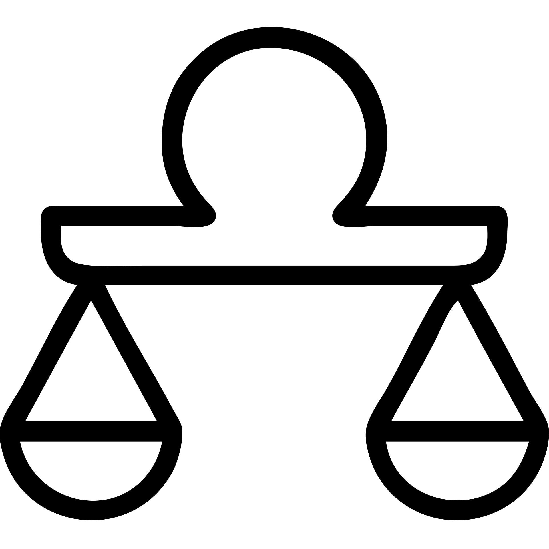 minimalist black line Libra symbol with two arms, each holding a scale, no fill emoji