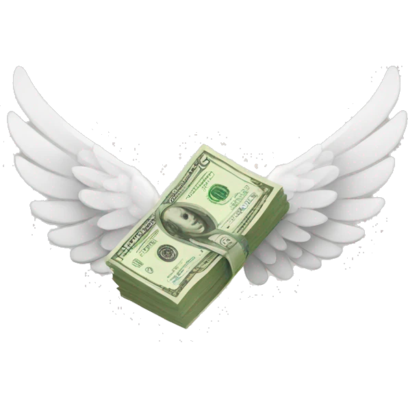 Money with wings emoji