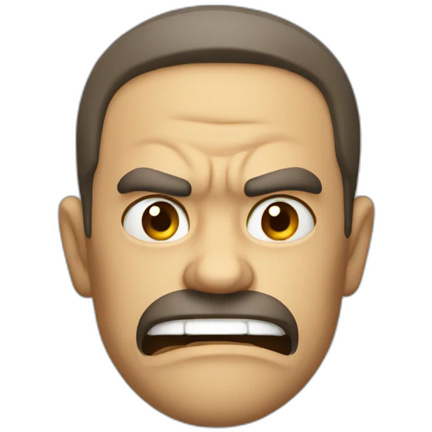 Vageta angry emoji