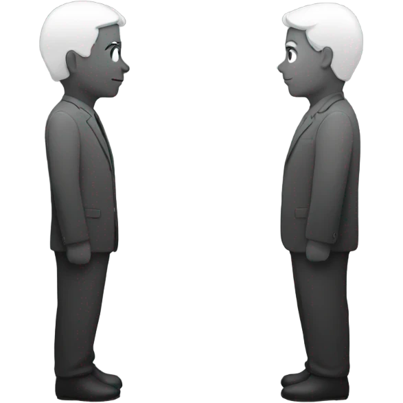 TWO PEOPLE taking facing each other emoji