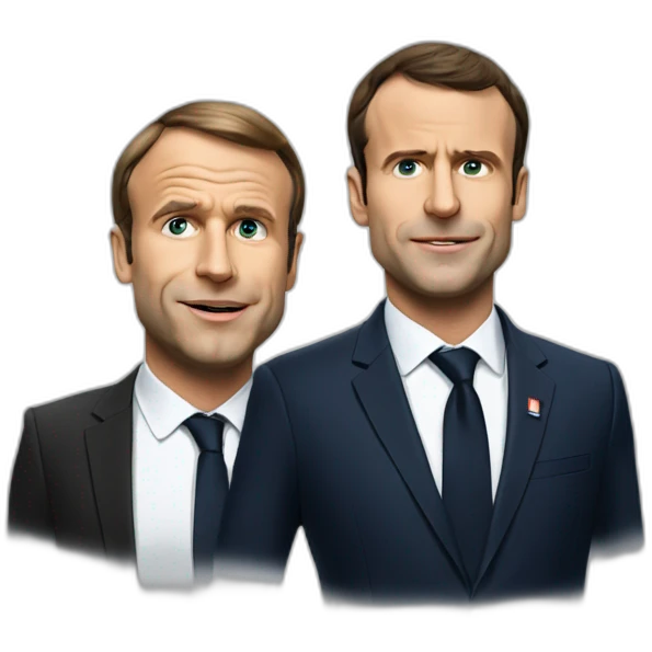 Macron et covid emoji